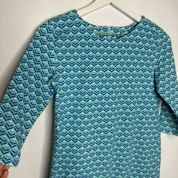 Vineyard Vines Girl Blue Patterned Dress - Picture 2 of 3